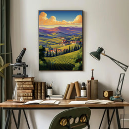Italian Countryside Art: Tranquil Landscape Poster PosterGoat