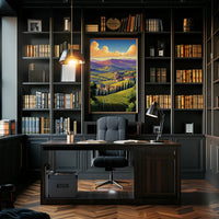 Italian Countryside Art: Tranquil Landscape Poster PosterGoat