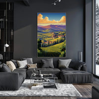 Italian Countryside Art: Tranquil Landscape Poster PosterGoat