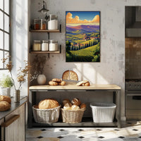 Italian Countryside Art: Tranquil Landscape Poster PosterGoat