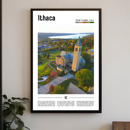 Ithaca Campus New York Travel Poster PosterGoat