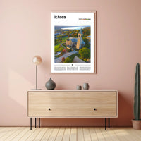 Ithaca Campus New York Travel Poster PosterGoat