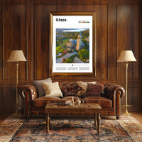 Ithaca Campus New York Travel Poster PosterGoat