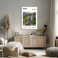 Ithaca Campus New York Travel Poster PosterGoat