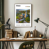 Ithaca Campus New York Travel Poster PosterGoat