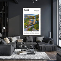 Ithaca Campus New York Travel Poster PosterGoat