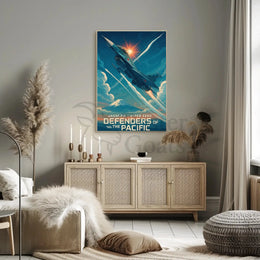 JASDF F-2 Viper Zero Patriotic Poster PosterGoat