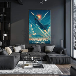 JASDF F-2 Viper Zero Patriotic Poster PosterGoat