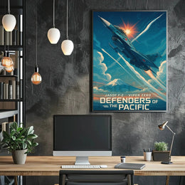JASDF F-2 Viper Zero Patriotic Poster PosterGoat