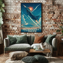 JASDF F-2 Viper Zero Patriotic Poster PosterGoat