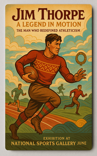 Jim Thorpe A Legend in Motion Trading Card
