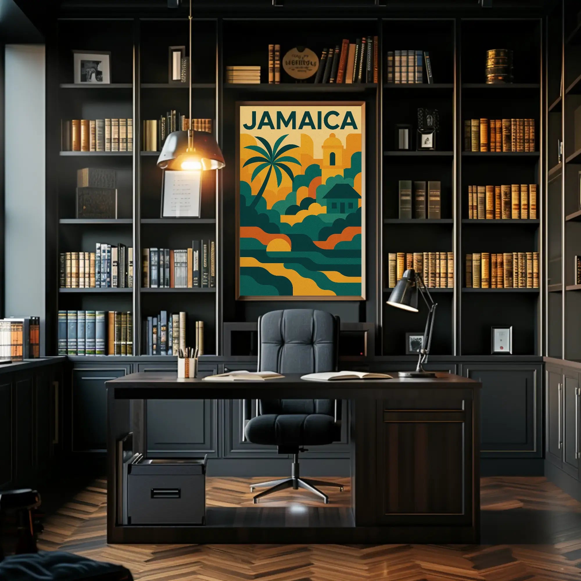 Jamaica Coastal Vibes Travel Poster PosterGoat