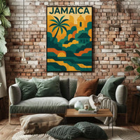 Jamaica Coastal Vibes Travel Poster PosterGoat