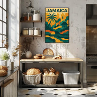 Jamaica Coastal Vibes Travel Poster PosterGoat