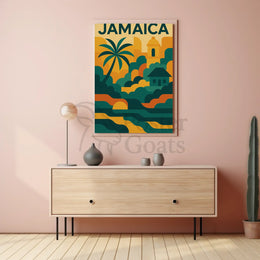Jamaica Coastal Vibes Travel Poster PosterGoat