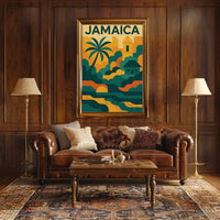 Jamaica Coastal Vibes Travel Poster PosterGoat