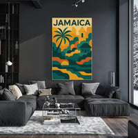 Jamaica Coastal Vibes Travel Poster PosterGoat