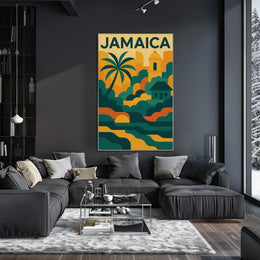 Jamaica Coastal Vibes Travel Poster PosterGoat