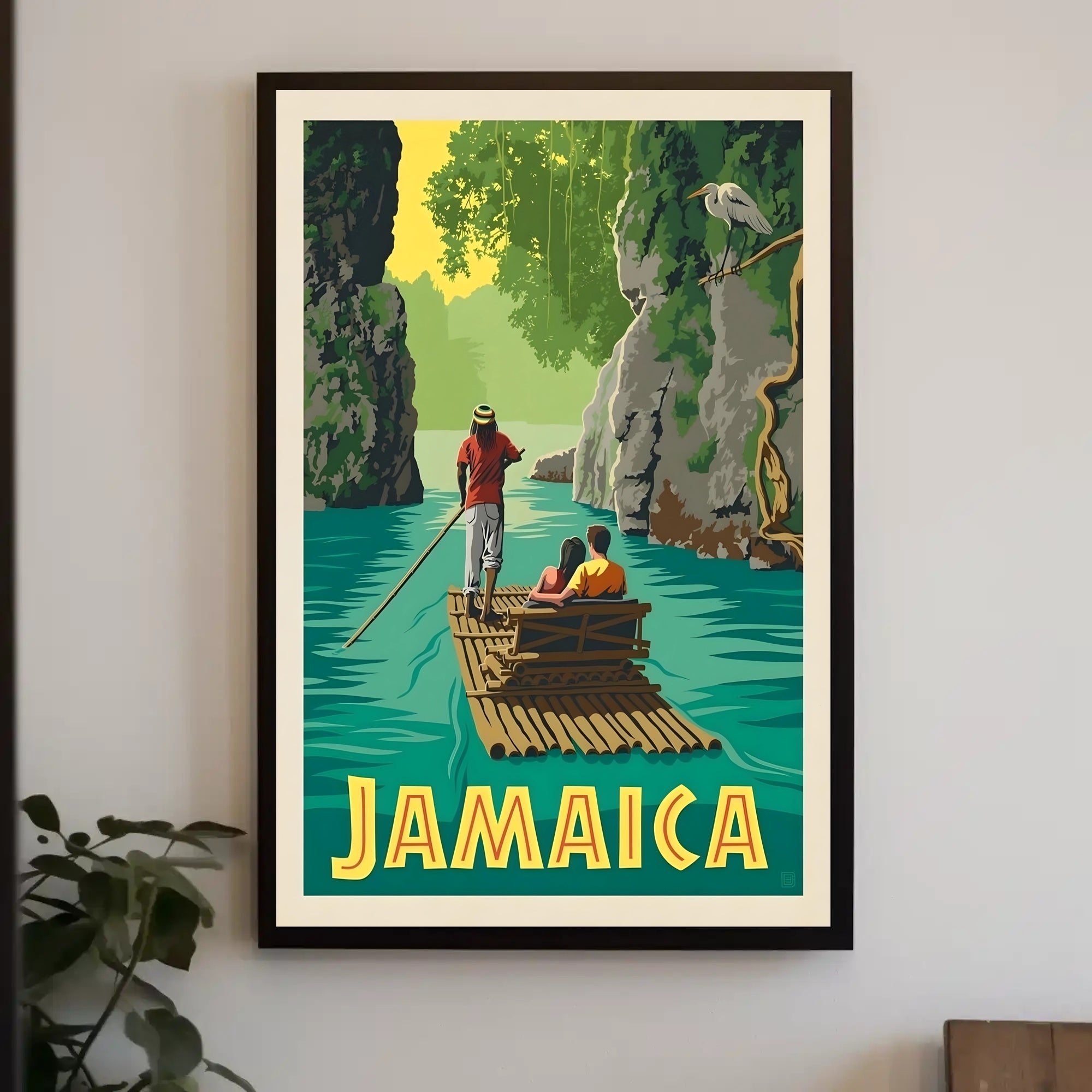 Jamaica Scenic River Journey Vintage Travel Poster PosterGoat