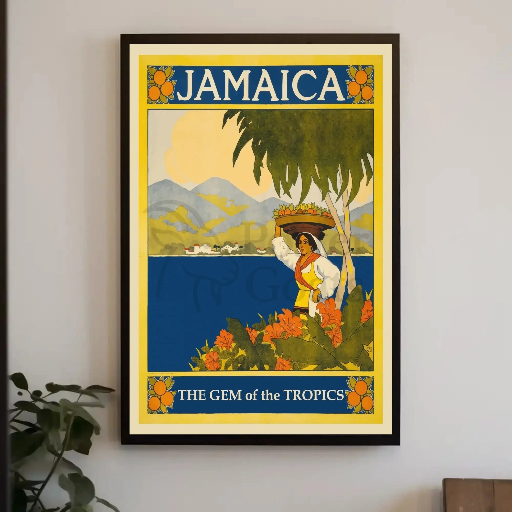 Jamaica: The Gem of the Tropics Travel Poster PosterGoat