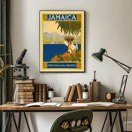 Jamaica: The Gem of the Tropics Travel Poster PosterGoat