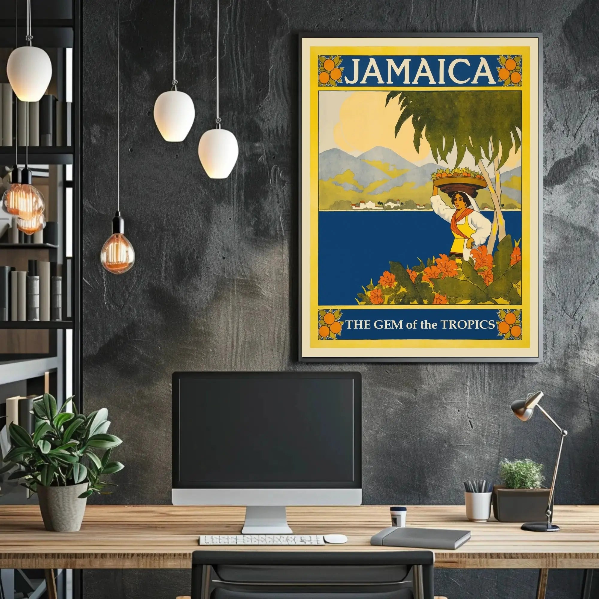 Jamaica: The Gem of the Tropics Travel Poster PosterGoat