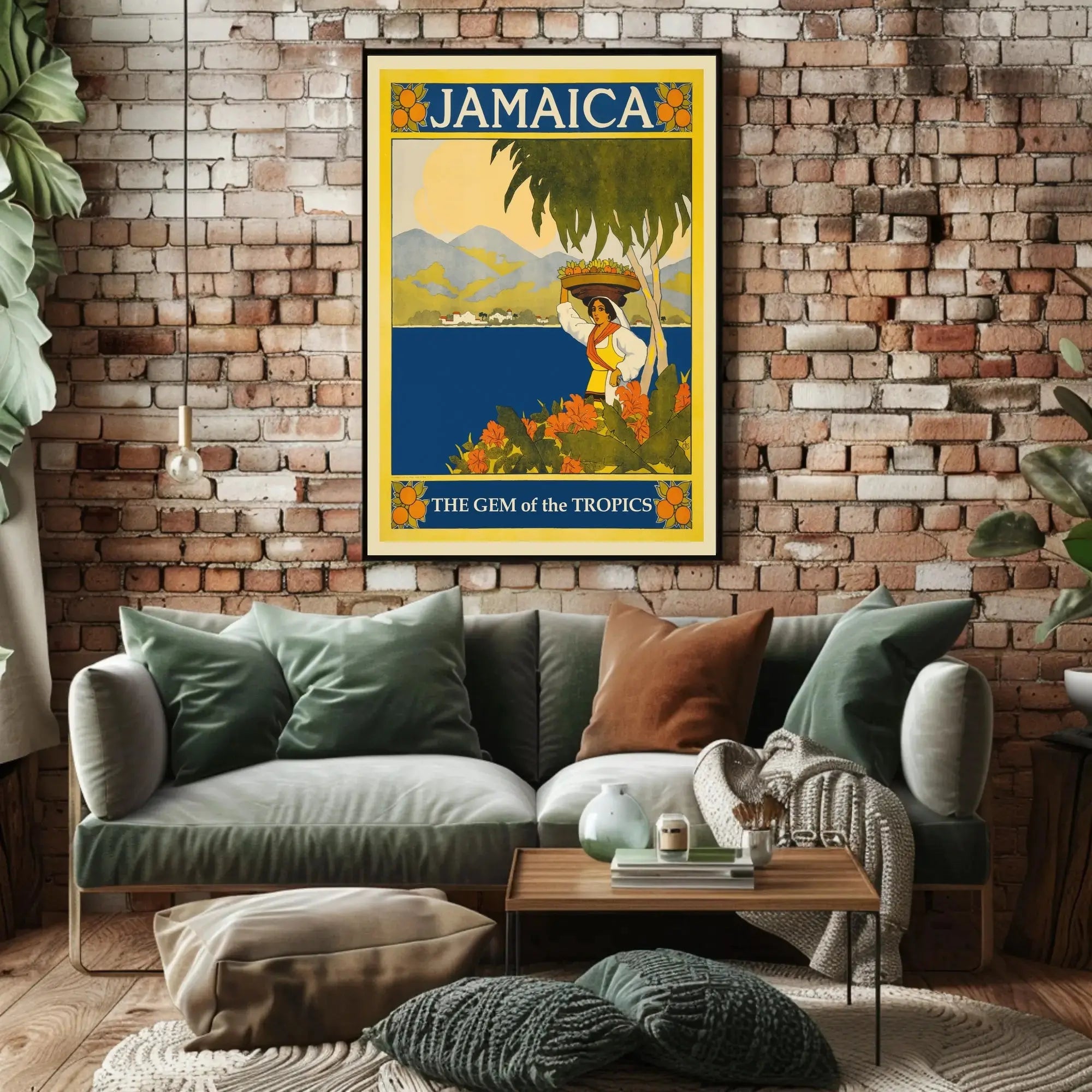 Jamaica: The Gem of the Tropics Travel Poster PosterGoat
