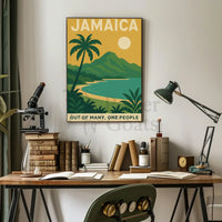 Jamaica's Tranquil Beauty Celebrated in Travel Poster PosterGoat
