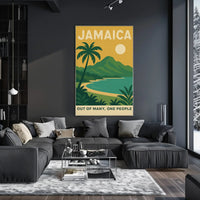Jamaica's Tranquil Beauty Celebrated in Travel Poster PosterGoat
