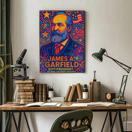James A. Garfield Psychedelic Presidential Poster PosterGoat