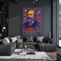 James A. Garfield Psychedelic Presidential Poster PosterGoat