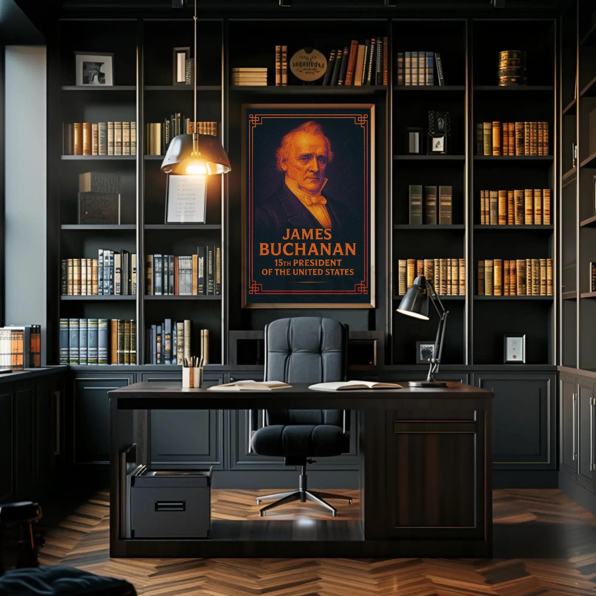 James Buchanan Vintage Presidential Historical Poster PosterGoat