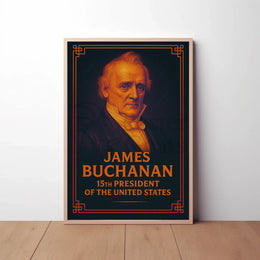 James Buchanan Vintage Presidential Historical Poster PosterGoat