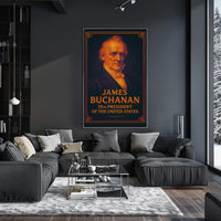 James Buchanan Vintage Presidential Historical Poster PosterGoat