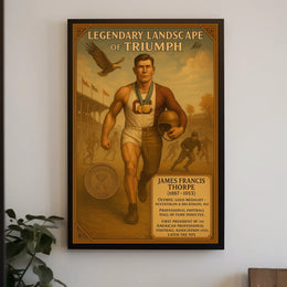 James Francis Thorpe Legendary Athlete Poster PosterGoat