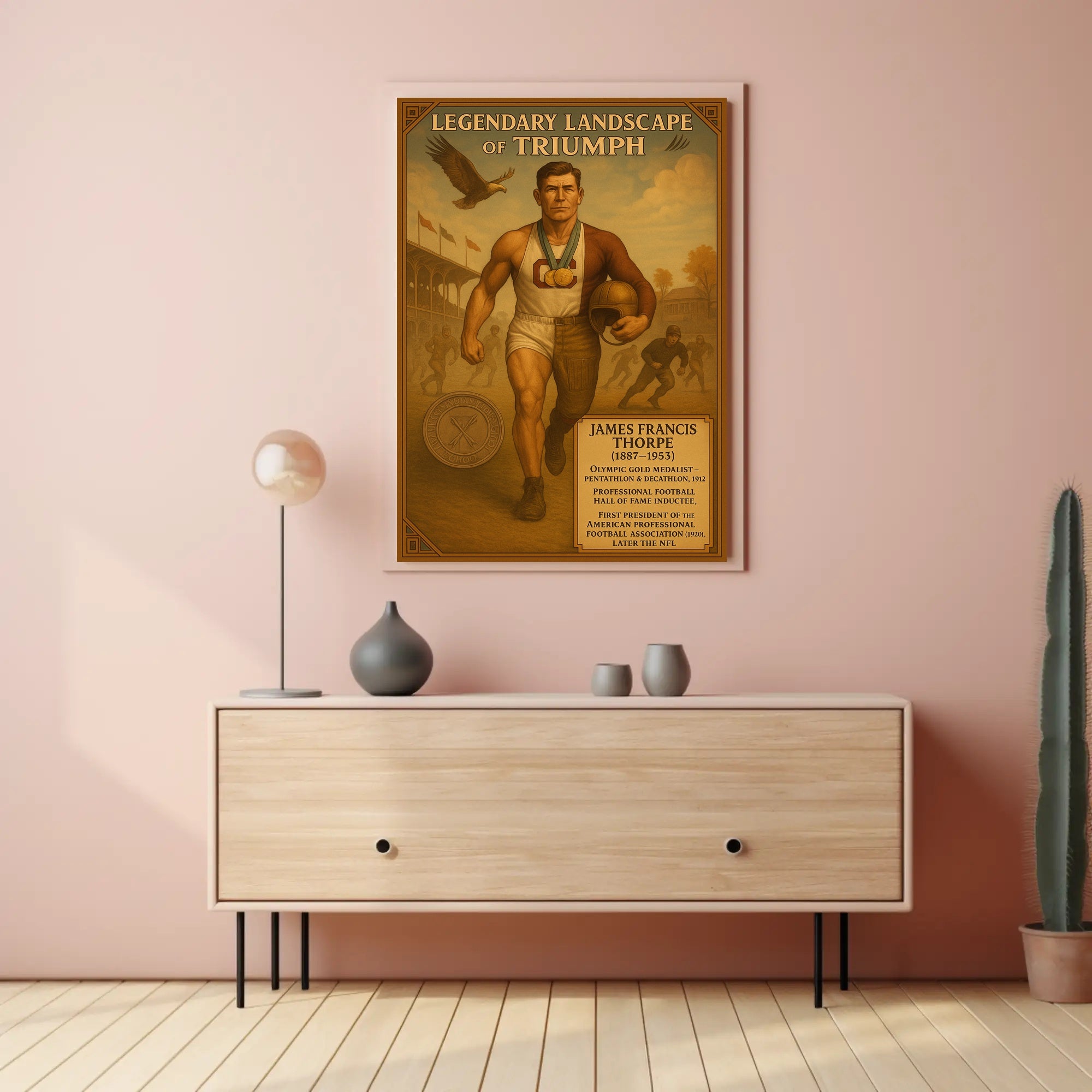 James Francis Thorpe Legendary Athlete Poster PosterGoat
