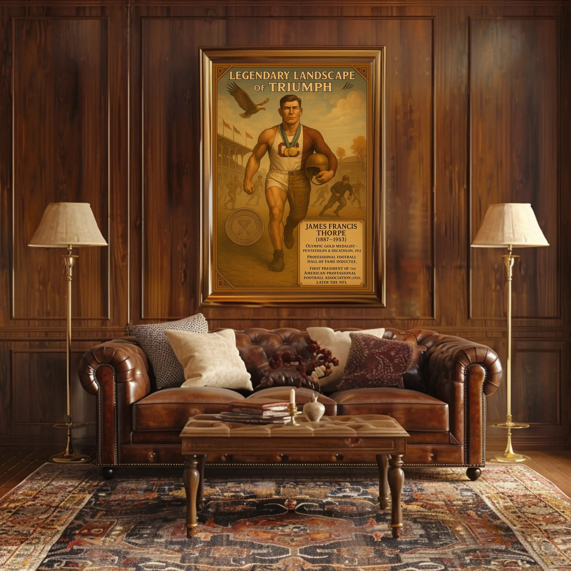 James Francis Thorpe Legendary Athlete Poster PosterGoat
