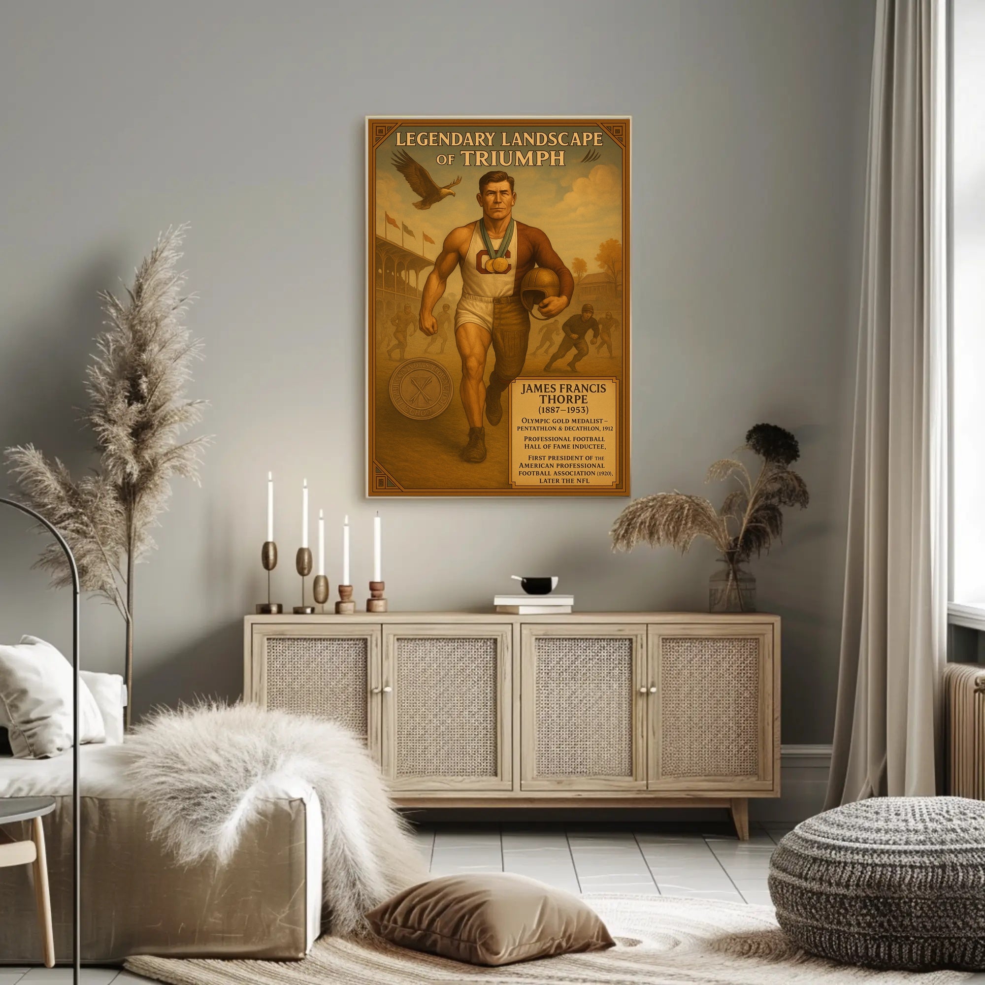 James Francis Thorpe Legendary Athlete Poster PosterGoat