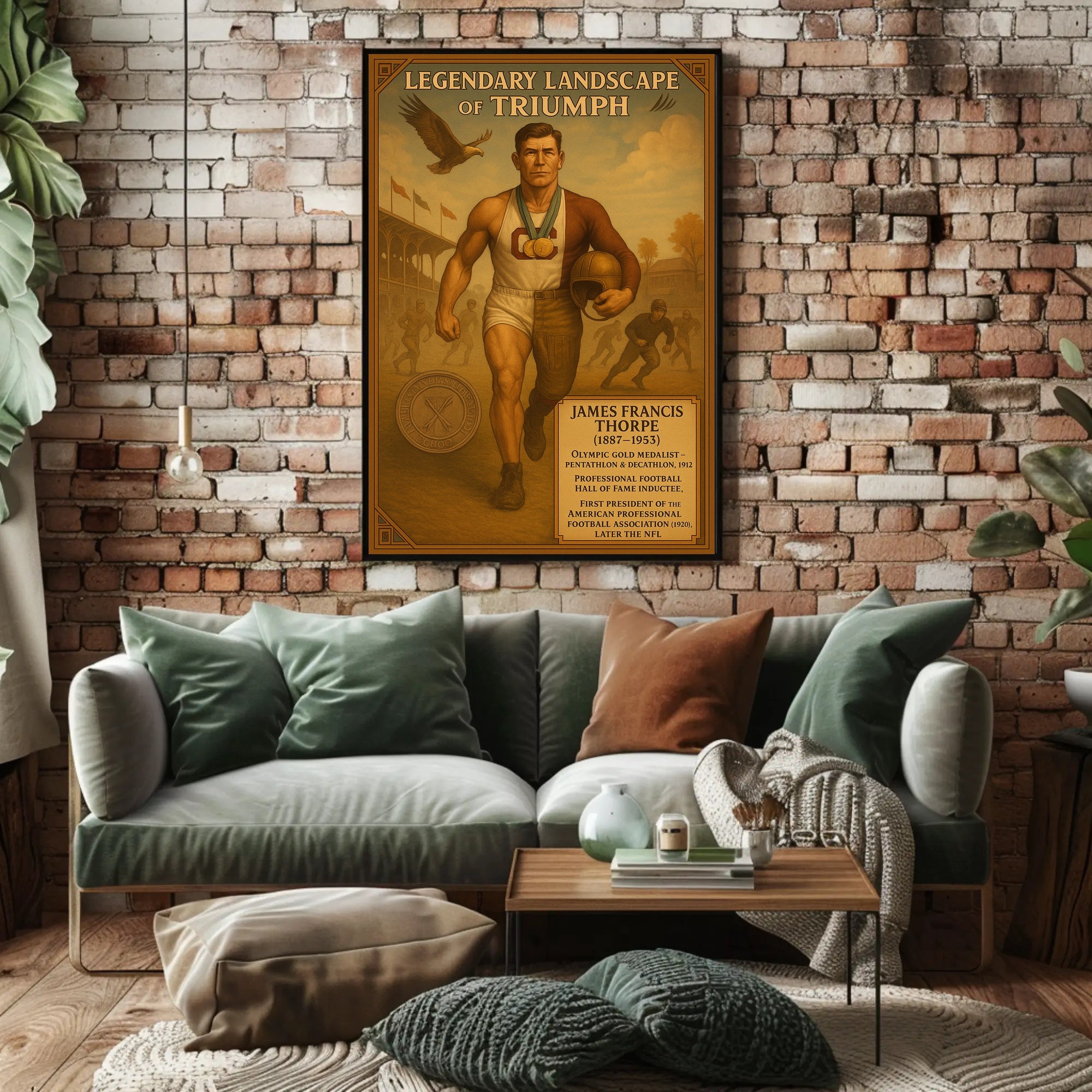 James Francis Thorpe Legendary Athlete Poster PosterGoat