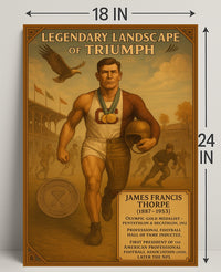 James Francis Thorpe Legendary Athlete Poster PosterGoat