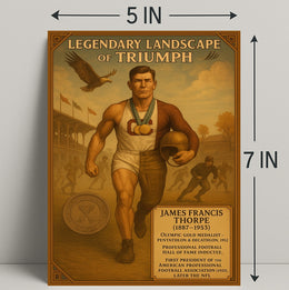 James Francis Thorpe Legendary Athlete Poster PosterGoat