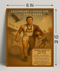 James Francis Thorpe Legendary Athlete Poster PosterGoat
