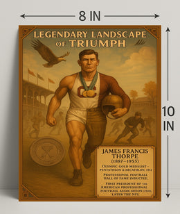 James Francis Thorpe Legendary Athlete Poster PosterGoat