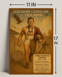 James Francis Thorpe Legendary Athlete Poster PosterGoat