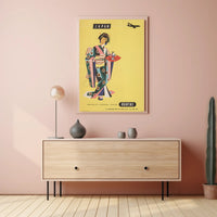 Japan Air Travel 1950s Modernist Graphic Travel Poster PosterGoat