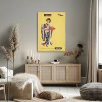Japan Air Travel 1950s Modernist Graphic Travel Poster PosterGoat