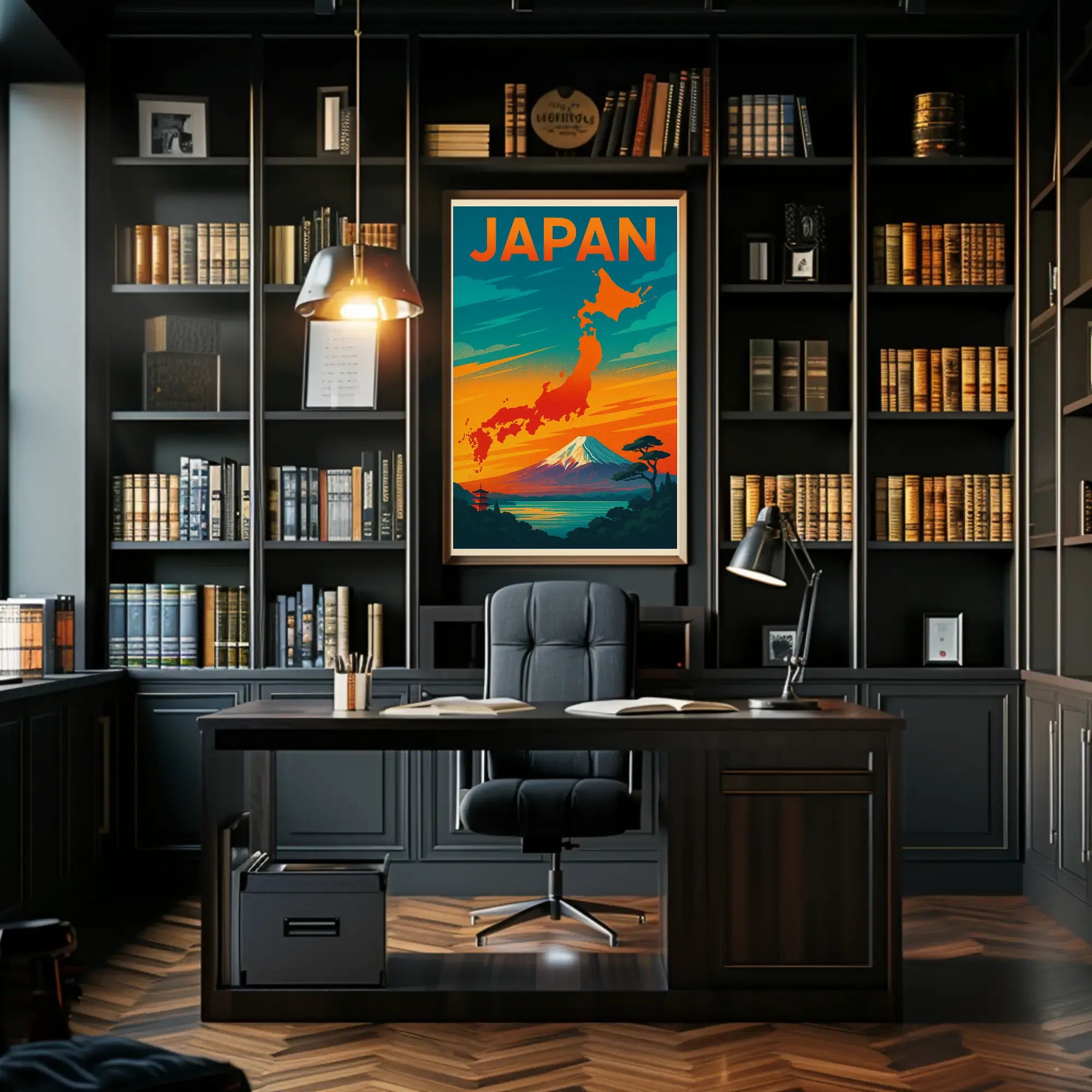 Japan Travel Art: Vibrant Cultural Landmarks Travel Poster PosterGoat