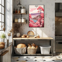 Japan in Spring: Serene Landscape Travel Poster PosterGoat
