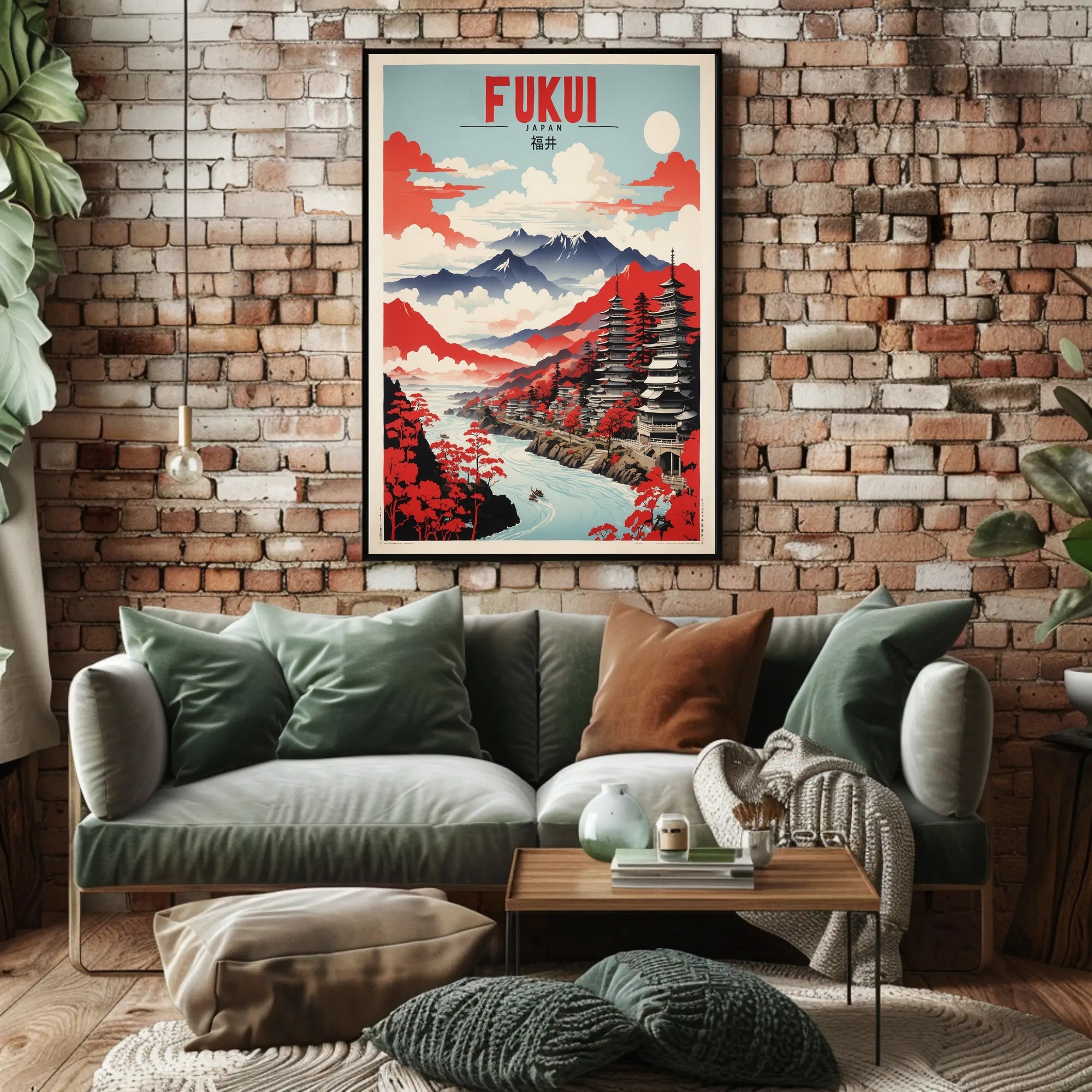 Japan's Scenic Fukui Landscape Travel Poster PosterGoat