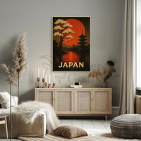 Japan's Tranquil Beauty Vintage Travel Poster PosterGoat